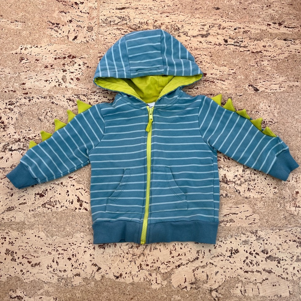 Super cute Dino hoodie size 24m